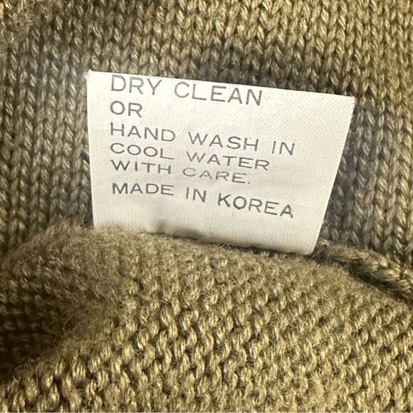 VTG Connie A Lee Wool Blend Safari Sunset Grandmacore Sweater Size M/L - Picture 9 of 11